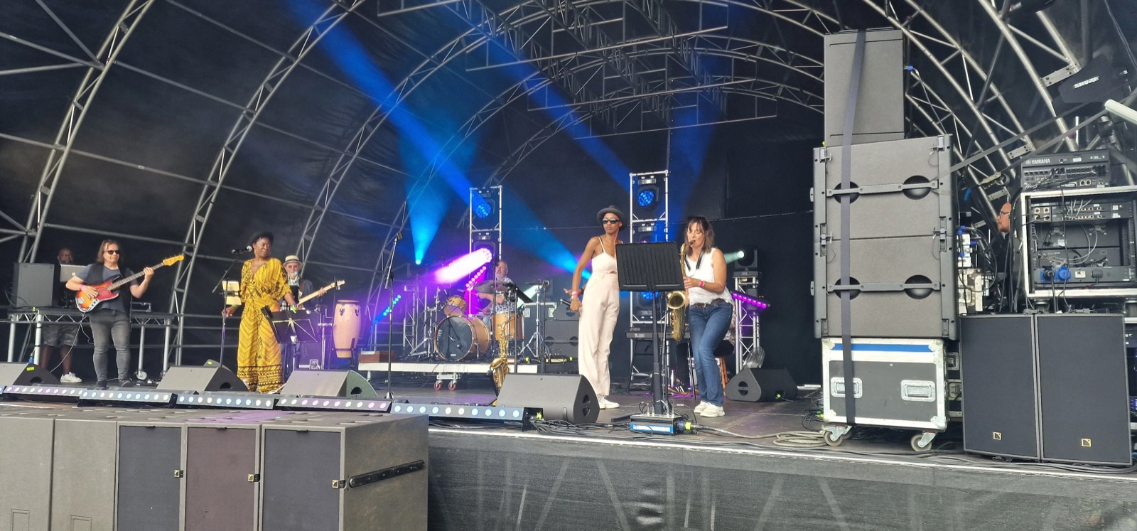Groove 101 playing live on stage